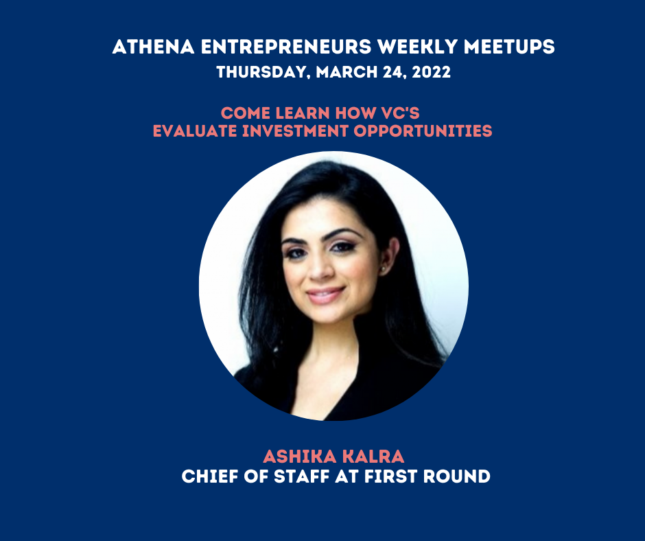 Athena Entrepreneurs- Ashika Kalra
