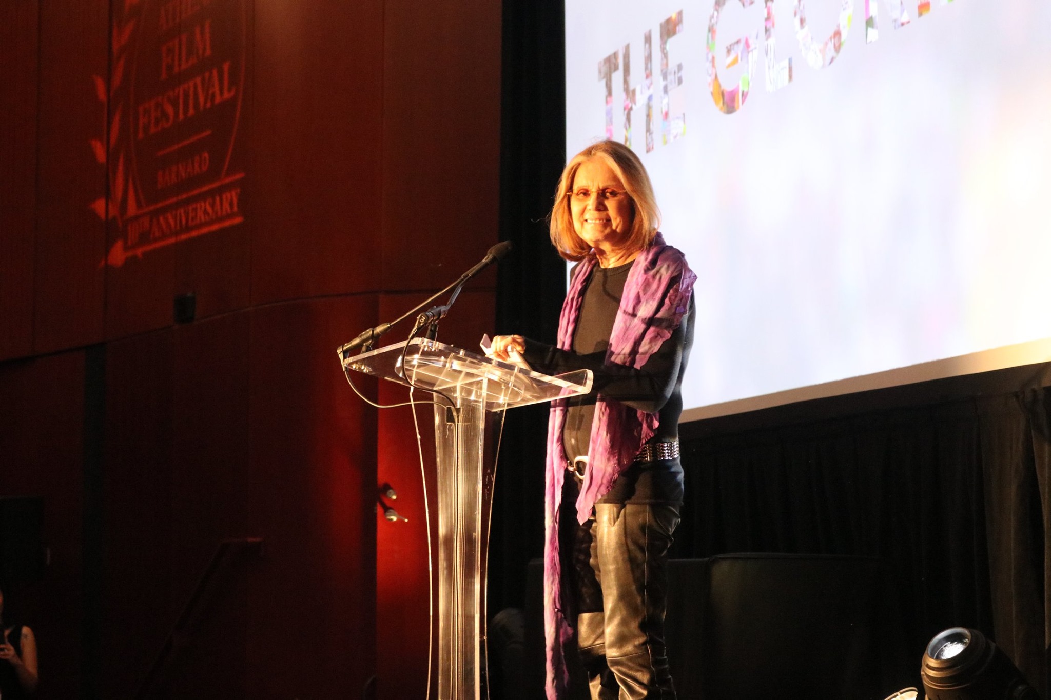 Gloria Steinem at the 2020 Athena Film Festival Awards Show